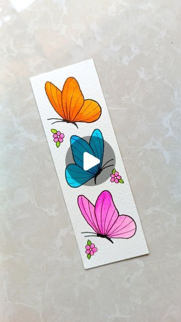 🦋//JAYAS //🦋 on Instagram: "🦋🫰🏻
.
.
.
DON'T REPOST 🚫
.
.
.
.
.
.
.
.
#artsyjayas #butterfly #bookmark #butterflypainting  #art #reels #explore #explorepage #bhfyp" Art Reels, Butterfly Bookmark, Painting Animals, Butterfly Painting, January 19, Butterfly Watercolor, Water Colour, Watercolor Cards, Art Journaling