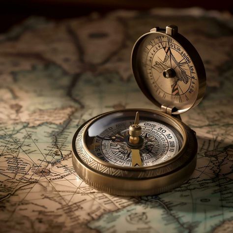 AI Generative Ancient compass on an ancient map Vintage Map Aesthetic, World Map With Compass, Map Aesthetic, Ancient Explorer, Compass Clock, World Map Photo, Maps Aesthetic, Compass Watch, Ancient Map