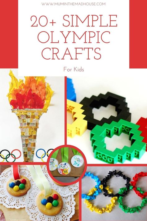 Looking for a great way to teach your child about the Olympics? These Simple Olympic Kids Crafts are a great way to engage their imagination. Olympic Crafts For Kids, Olympic Medal Craft, Summer Olympics Crafts, Camp Themes, Olympic Games For Kids, Kids Olympics, Vacation Bible School Themes, Olympic Crafts, Olympics Activities