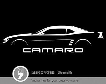 Camaro Car, Sticker Printing, Diy Vinyl, Vector Drawing, Silhouette Files, Car Logos, Chevy Camaro, Creative Words, Cute Images