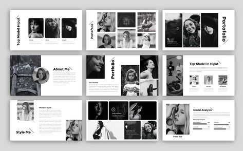 Powerpoint Design With Pictures, Powerpoint Image Layout, Photo Collage Presentation, Powerpoint Picture Layout, Photo Collage Powerpoint, Powerpoint With Pictures, Photography Presentation Ideas, Powerpoint Collage, Fashion Presentation Layout