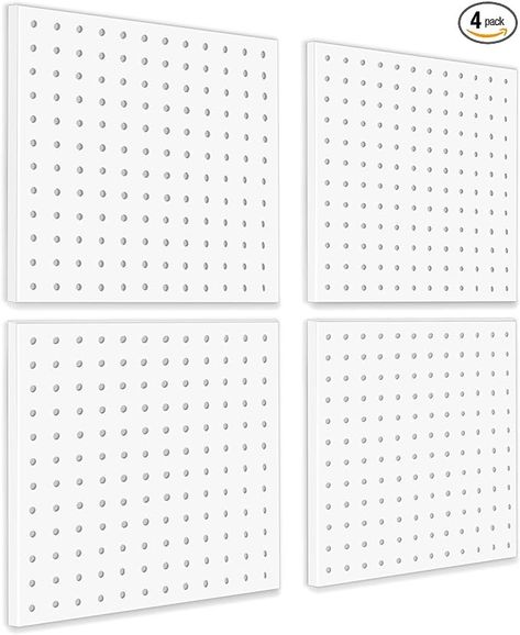 Amazon.com: BELLO YON 4Pcs Pegboard, Metal Peg Board, Pegboard Wall Organizer Panels Accessories, Mount Display Pegboard Kits, Pegboard for Walls Garage Craft Room Office Workshop, Easy Installation (White) : Industrial & Scientific Garage Craft Room, Display Pegboard, White Pegboard, Wooden Pegboard, Pegboard Wall, Pegboard Accessories, White Industrial, Wall Organizer, Craft Room Office