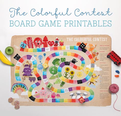 FREE Colourful Contest Board Game Printable ~ Tinyme Board Games Diy, Printable Games For Kids, Printable Board Games, Sketch Note, Free Printable Activities, Board Game Design, Board Games For Kids, 카드 디자인, E Mc2