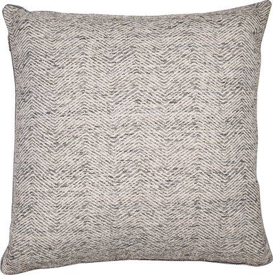 Jansson Cushion Charlton Home Colour: Charcoal Silk Cushions Covers, Silk Cushions, Grey Cushions, Velvet Cushions, Cushion Pads, Simple House, Cotton Velvet, Chevron Pattern, Charcoal Color