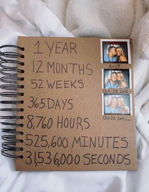 Anniversary Scrapbook, Diy Anniversary Gift, Cute Gift Ideas, Anniversaire Diy, Birthday Gifts For Boyfriend Diy, Bff Birthday, Good Birthday Presents, Creative Gifts For Boyfriend, Bf Gifts