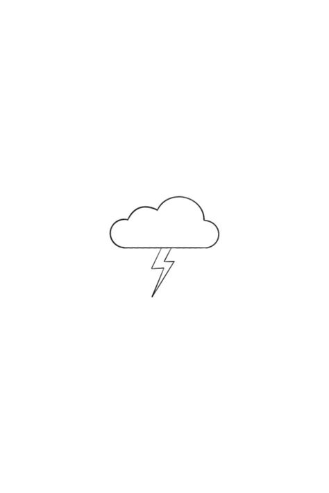 Lightning Bolt And Cloud Tattoo, Fine Line Storm Tattoo, Cloud And Thunder Tattoo, Cloud Lighting Tattoo, Clouds Outline Tattoo, Cloud Lightning Tattoo, Small Storm Tattoo, Cloud And Lightning Tattoo, Thunderstorm Tattoo Women