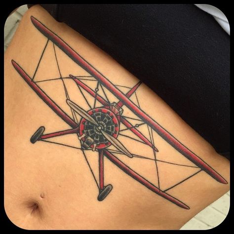 Biplane Tattoo, Plane Tattoo Design, Aircraft Tattoo, Aviation Tattoo, Pilot Tattoo, Plane Tattoo, Pin Up Girl Tattoo, Airplane Tattoos, Tattoo Love