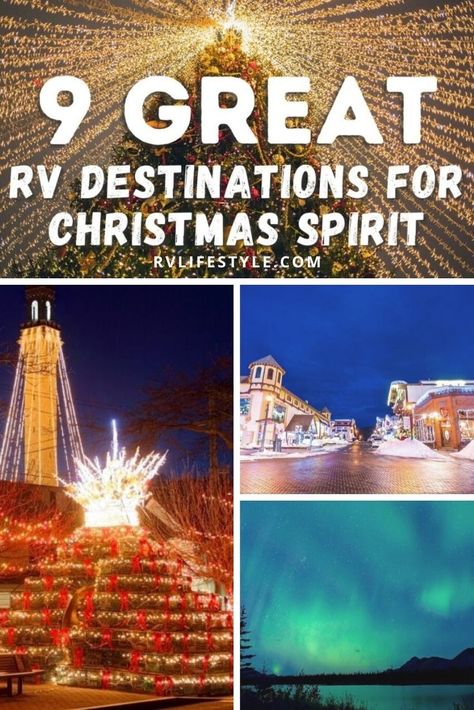 The most wonderful time of the year is near! Start planning your trips to these great RV destinations for Christmas. Are you looking for new ways to find that Christmas spirit? Rest assured, there are plenty of locations across the U.S. that offer our RV Lifestyle Fellow Travelers the chance to find a little — or a lot — of Christmas. via @rvlifestylemike Christmas Rv, Rv Packing List, Rv Destination, Fellow Travelers, Christmas Week, Rv Lifestyle, Christmas Wonderland, Christmas Travel, Rv Travel