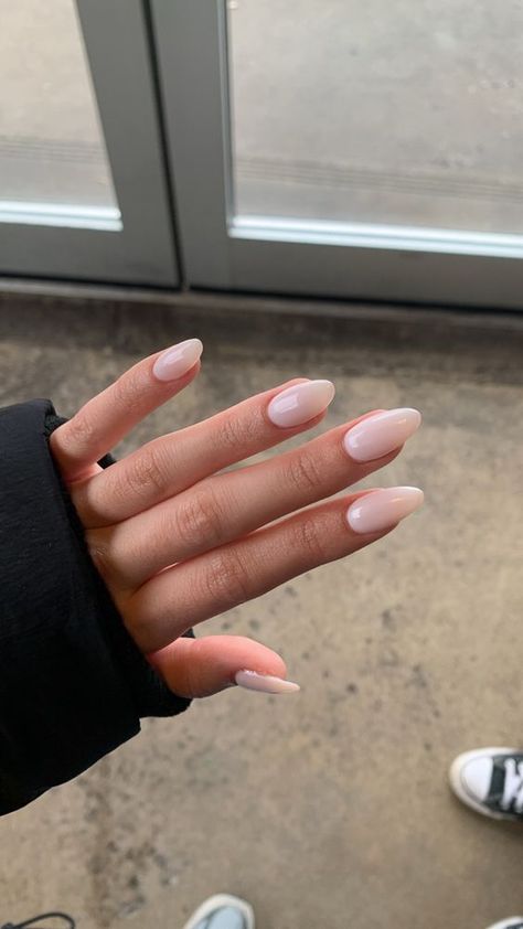 Funny Bunny Nails, Natural Almond Nails, Summer Nail Ideas, Bunny Nails, French Acrylic Nails, Funny Bunny, Almond Acrylic Nails, Pearl Nails, Cute Gel Nails