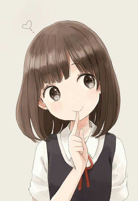 An Anime, Brown Hair, Bangs, Hair, Anime, Black