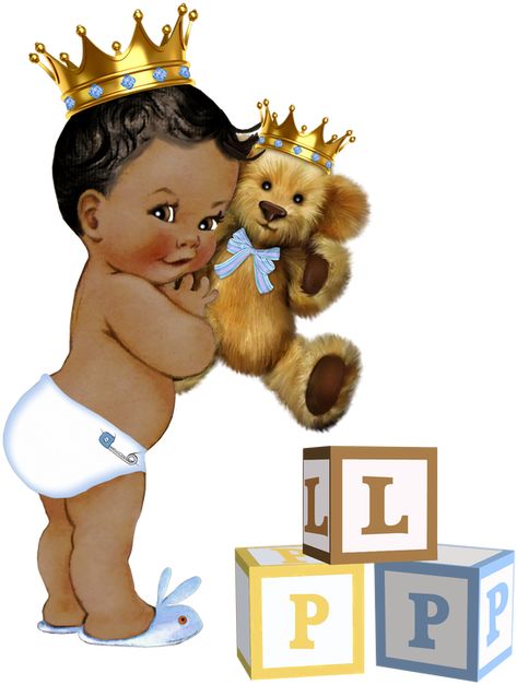 Baby Afro, Black Baby Art, Jungle Safari Baby Shower, Baby Shower Pictures, Baby Bash, Baby Cooking, Safari Baby Shower Invitations, Baby Shower Clipart, Baby Prince