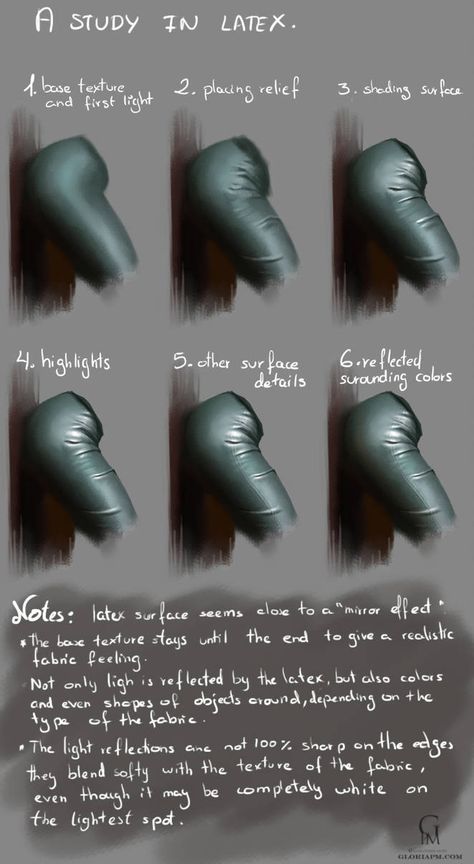 A study in latex by GloriaPM on DeviantArt Digital Painting Tutorials, Art Instructions, Illustrator Tutorials, Drawing Clothes, Process Art, Digital Art Tutorial, Drawing Tips, Design Reference, Drawing Techniques