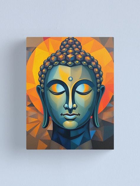 "Geometric Colorful Modern Art | Abstract Buddha Painting" Canvas Print for Sale by Dev-Ang | Redbubble Abstract Buddha, Colorful Modern Art, Buddha Painting Canvas, Buddha Painting, Painting Canvas, Modern Art Abstract, Art Abstract, Poster Wall, Poster Wall Art