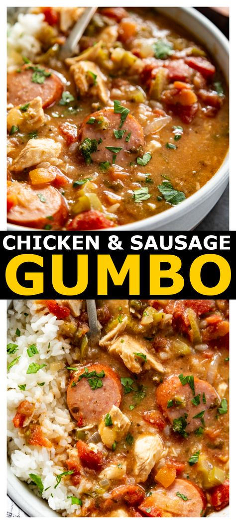 Instant Pot Gumbo Chicken And Sausage, Slow Cooker Chicken And Sausage, Sausage And Chicken Gumbo, Crockpot Gumbo, Gumbo Slow Cooker, Gumbo Recipe Crockpot, Gumbo Crockpot, Chicken Gumbo Soup, Slow Cooker Chicken Recipe