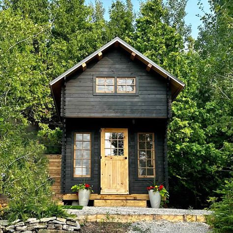 Bunkie Life Spring Sale | Ontario Cabin Kits For Your Cottage or Property Cottage Bunkie, Sauna Kits, Cabin Modern, Summer Cabin, Mighty Mouse, Vacation Cabin, Cabin Kits, Cute Cottage, Getaway Cabins