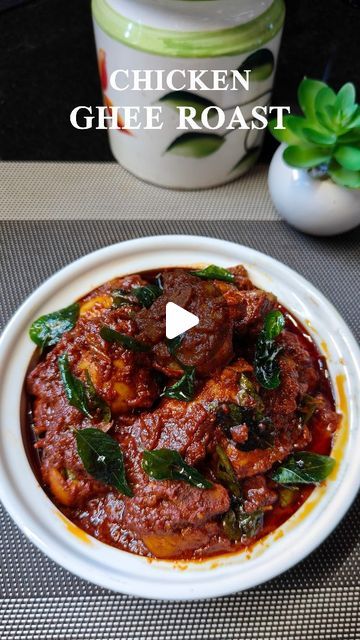 Chicken Ghee Roast Recipe, Chicken Ghee Roast, Ghee Roast, Chicken Marinade, Tender Chicken, Chicken Marinades, Weekly Menu, Roast Recipes, Garlic Paste