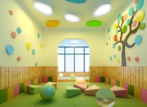 Nursery Kindergarten Interior Design, Preschool Interior Design Nursery School, Preschool Interior Design Classroom, Kindergarten Design Interior, Kindergarten Classroom Interior Design, Kindergarten Interior Design Classroom, Kindergarden Interiors, Preschool Design Interior, Nursery School Design