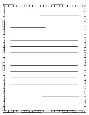 10 Best Printable Blank Letter Template - Printablee.com CE0 Letter Templates Printable Free, Blank Letter Template, Free Santa Letter Template, Letter Template For Kids, Free Letters From Santa, Elementary Writing Prompts, Letter Writing Template, Kindergarten Writing Prompts, Writing Paper Template