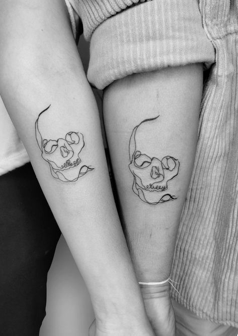 #BEAUTY, #RELATIONSHIPS #Fashion #Animals #Outfits #Winter Outfits #Animals Matching Tattoos Skeleton, Grunge Couple Tattoos, Goth Couple Tattoo Ideas, Skeleton Tattoo Matching, Spooky Friend Tattoos, Skeleton Couple Tattoo Romantic, Skull Matching Tattoos, Matching Grunge Tattoos, 2 Person Tattoos