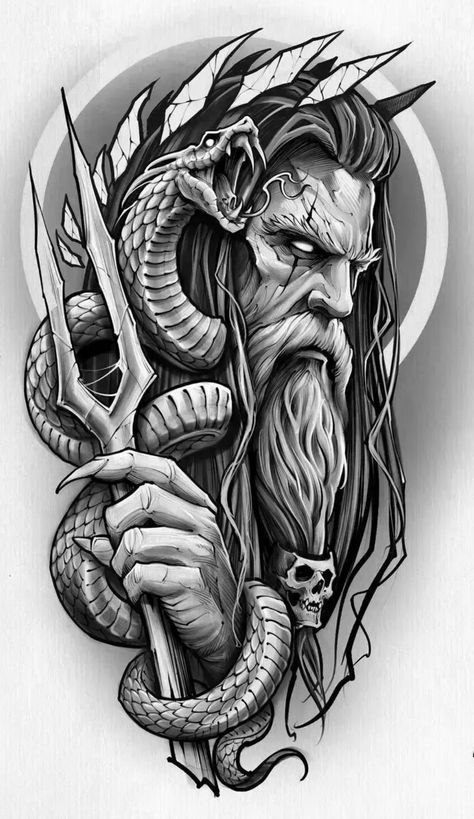 Hades Tattoo Design Greek Mythology, Hades Tattoo Design, Upper Shoulder Tattoo Men, Tattoos Greek, Shoulder Tattoo Men, Upper Shoulder Tattoo, Thor Tattoo, Hades Tattoo, Greek God Tattoo