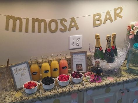 Brunch Mimosa, Bridal Shower Planning, Bachelorette Party Planning, Bridal Bachelorette Party, Mimosa Bar, Birthday Brunch, Bridal Shower Brunch, Christmas Brunch, Shower Food