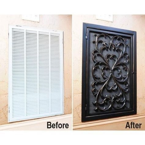 Cold Air Return, Air Vent Covers, Vent Covers, Cool Ideas, Air Vent, My New Room, Home Look, My Dream Home, Decorating Tips