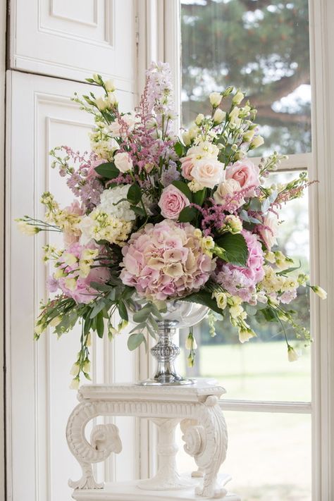 Large Pink Floral Arrangements, Baroque Flower Arrangements, Urn Flower Arrangements, Flower Arrangements Pink, Pink Floral Arrangements, Luxury Flower Arrangement, Large Floral Arrangements, Altar Flowers, Large Flower Arrangements