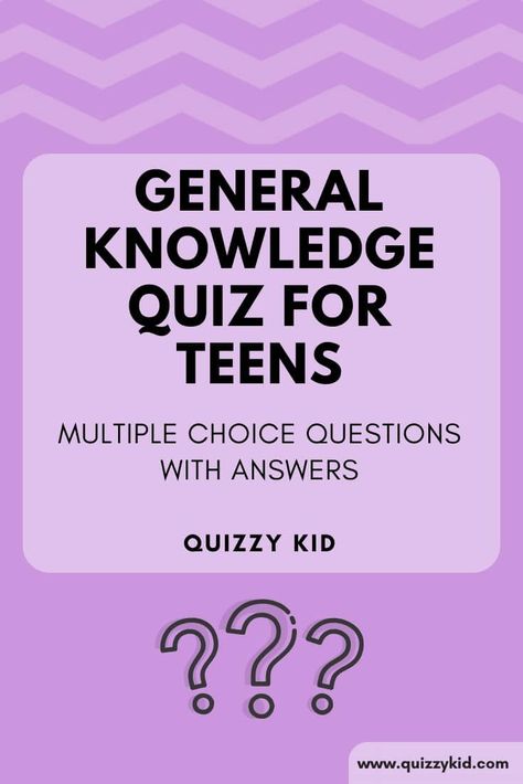 A general knowledge quiz for teens. Multiple choice questions with answers. General knowledge mcqs with answers. General Knowledge Quiz With Answers For Kids, Teen Trivia Questions And Answers, General Knowledge Quiz With Answers In English, Multiple Choice Quiz Questions, Whatsapp Games, General Knowledge Quiz With Answers, Kids Quiz Questions, Quiz Ideas, Teen Activities