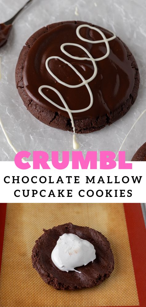 Marshmallow Cupcakes, Crumble Cookie Recipe, Lifestyle Of A Foodie, Cake Mug, Chocolate Cookie Dough, Gourmet Cookies, Brownie Cookies, Cookie Desserts, Cupcake Cookies