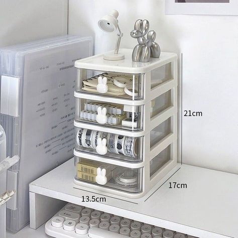 Storage meets style with our bedroom advice. Buy confidently on Amazon via our affiliate link. Let your room glow with order. Mini Drawers For Desk, Drawers For Desk, Aesthetic Drawer, Desk Drawer Organization, Desk Drawer Organizer, Desk Organisation, Desk With Drawer, Desk Drawers, Room Organisation