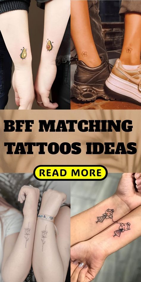 Best Friend Line Tattoo, Bff Tattoos For 4 People, Small Meaningful Friendship Tattoos, Matching Dance Tattoos, Bff Tattoo Ideas Unique, Meaningful Matching Tattoos, Best Friend Tattoos Small Unique, Bff Matching Tattoos, Best Friend Symbols