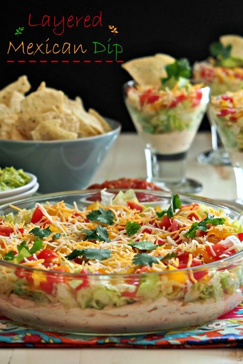 Mexican Layer Dip Recipe, Layered Mexican Dip, Salsa Dip Recipe, Mexican Dip Recipes, Mexican Layer Dip, Mexican Dip, Layered Dip Recipes, Mexican Dips, Mexican Appetizers