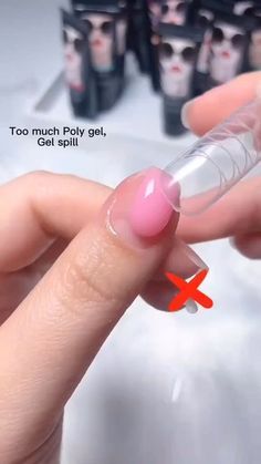 Gel Nail Tutorial, Nail Tutorial Videos, Poly Gel, Nail Techniques, Diy Acrylic Nails, Nagel Tips, Gel Nails Diy, Polygel Nails, Nail Art Designs Videos