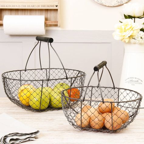 Farmhouse basket decor