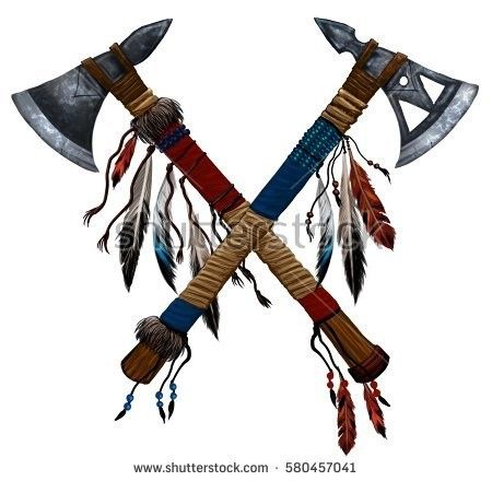 Tomahawk Design, Native Indian Tattoos, Indian Skull Tattoos, Tattoo Arrow, Indian Feather Tattoos, Tattoo Son, Wiccan Tattoos, Inca Tattoo, American Indian Tattoos