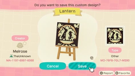 Acnh Lantern Design, Animal Crossing Over The Garden Wall, Otgw Acnh, Over The Garden Wall Animal Crossing, Over The Garden Wall Acnh, Acnh Over The Garden Wall, Over The Garden Wall Lantern, Fairy Acnh, Acnh Halloween Code