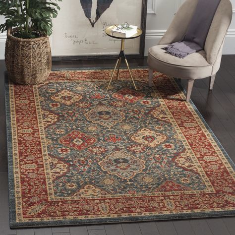 Detailed Rugs, Persian Motifs, Linen Armchair, Navy Rug, Navy Area Rug, Persian Area Rugs, Red Area Rug, Carpet Runner, Accent Rugs