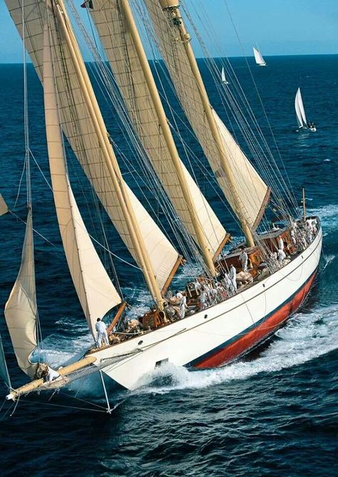 Classic yacht "Adix". Boat Aesthetic, Nautical Aesthetic, Navi A Vela, Classic Sailing, Old Sailing Ships, Classic Yachts, Sailing Boats, Sailing Vessel, Cool Boats