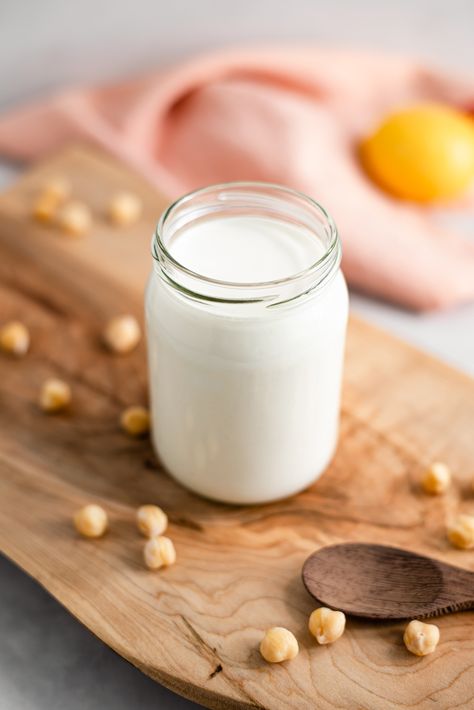 🛑STOP! Don't throw away that Chickpea water! Did you know you can make QUICK and EASY MAYO with CHICKPEA AQUAFABA?😲 We love our Oil-Free Mayo recipe but this one is pretty darn cool and if you need a soy-free, egg-free mayo... the water in your can of chickpeas is your friend! #tastythriftytimely #veganfood #veganrecipes #plantbasedfood #aquafaba #veganmayo #soyfreevegan #mayonnaiserecipe #chickpeas Chickpea Mayo Recipe, Aquafaba Mayonnaise, Aquafaba Mayo, Easy Mayo, Vegan Mayonaise, Chickpea Water, Chickpea Mash, Healthy Sauce, Aquafaba Recipes