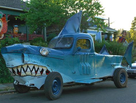 You're gonna need a bigger boat.         - quote from Jaws  www.bastillesystem.com Strange Cars, Weird Cars, Dump A Day, Unusual Animals, Junk Art, Unique Cars, Car Humor, Modified Cars, Big Trucks