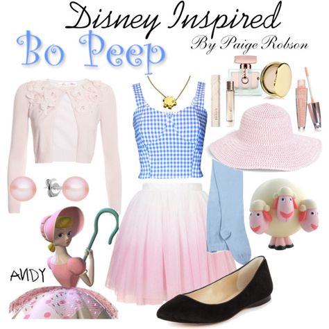 Disney Inspired: Bo Peep Bo Peep Inspired Outfit, Bo Peep Disney Bound, Epcot Outfit Ideas, Movie Clothes, Epcot Outfit, Sheep Costumes, Disney Dapper Day, Senior Crown, Diy Costumes Kids