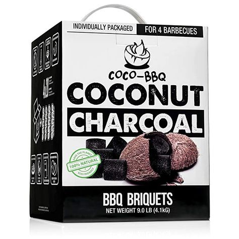 Amazon.com : COCO-BBQ Eco-Friendly Barbecue Charcoal Made from Coconut Shells for Low and Slow Grilling : Gateway Coconut Charcoal, Charcoal Briquettes, Charcoal Smoker, Best Charcoal, Grill Time, Coconut Shells, Raw Coconut, Ribs On Grill, Summer Cooking