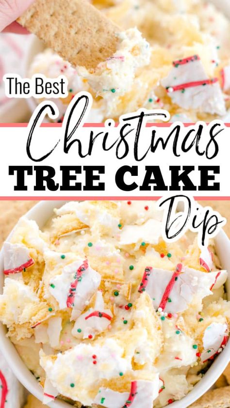 Little Debbie Christmas Tree Dip, Little Debbie Christmas Tree Cake Dip, Christmas Tree Dip Little Debbie, Tree Cake Dip, Christmas Tree Cake Dip, Cake Dip Recipe, Debbie Cakes, Little Debbie Snack Cakes, Chocolate Snack Cake