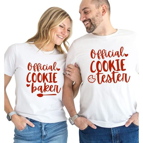 Cookie Shirt, Girlfriend Christmas, Couple Pajamas, Christmas Gifts For Couples, Funny Couples, Funny Christmas Shirts, Christmas Couple, Couple Shirts, Gifts For Coworkers