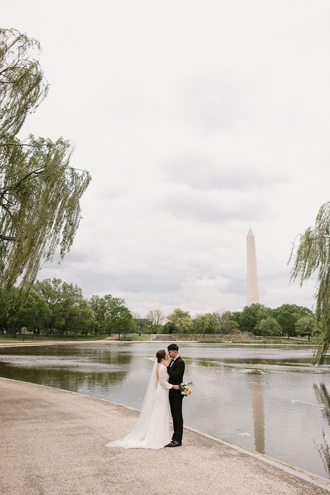 Washington Dc Elopement, Washington Dc Aesthetic, Dc Wedding Photos, Dc Aesthetic, Dc Wedding Venues, Instead Of Flowers, Alternative Wedding Dresses, Washington Dc Wedding, Groom Photo