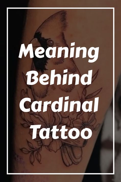 Explore the meaning behind cardinal bird tattoos with our in-depth guide. Discover the symbolism and significance of this beautiful tattoo design. Whether you're considering getting a cardinal tattoo or simply love learning about different tattoo meanings, this pin is perfect for you. Find inspiration and ideas for your next meaningful tattoo with our comprehensive interpretation of cardinal tattoos. Flower With Cardinal Tattoo, Red Carnal Bird Tattoo, Cardinal And Butterfly Tattoo Memorial, Cardinal With Heart Tattoo, Cardinal Bird Tattoos Memorial, Tiny Red Cardinal Tattoo, Cardinal Tattoo Memorial Mom, Two Dove Tattoo Design For Women, Cardinal Tattoo Meaning