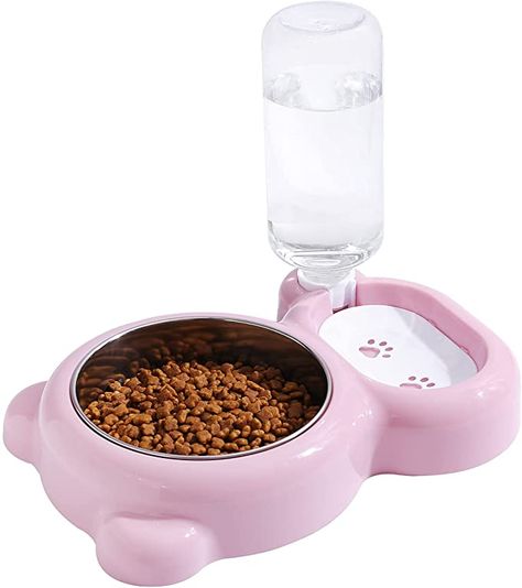 Dog Water And Food Bowl, Bunny Water Bowl, Pet Food Ideas, Cute Cat Accessories, Cat Food And Water Bowl, Tree Hunt, Cute Dog Bowls, Dog Feeding Bowls, Dream Pet