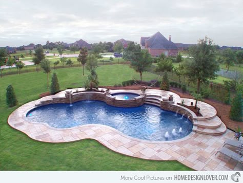 Form Pool Designs Southern Wind pools Austin Landscaping, Pool And Fire Pit, Freeform Pool Designs, Pool Infinity, Awesome Pools, Pool Indoor, Poolside Furniture, Edge Pool, Spa Area