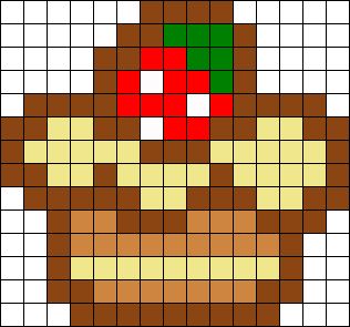 Dessert Perler Beads, Kandi Cuffs, Easy Pixel Art, Pixel Art Templates, Pony Bead Patterns, Perler Bead Templates, Cross Stitch For Kids, Kandi Patterns, Pixel Art Grid