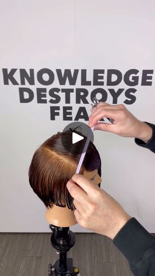 977 reactions · 9 comments | Layering removes weight ⬇️

Here I layered a Graduated Bob to take away the mushroom effect of graduation. ⬇️

I start at the front. Taking vertical sections I elevate up away from the outline and direct the hair straight out from the frontal area. I use the length at the hairline above the ear as a guide to protect the length of the bob. I take subsequent sections as I move back using the previous as my guide. I then chip through the corner that’s been created between the graduation and layering. 
Be aware that this technique will create a fringe/bangs 

Cut hair with me in Milan Italy on November 17-18 link in bio. 

Cut hair with me online November 4th link in bio.

Work smarter not harder @knowledgedestroysfear 

#evotee #knowledgedestroysfear #haireducatio Mushroom Bob, Bangs Cut, Graduated Bob, Work Smarter Not Harder, Fringe Bangs, Smarter Not Harder, The Mushroom, Hair Straight, Cut Hair